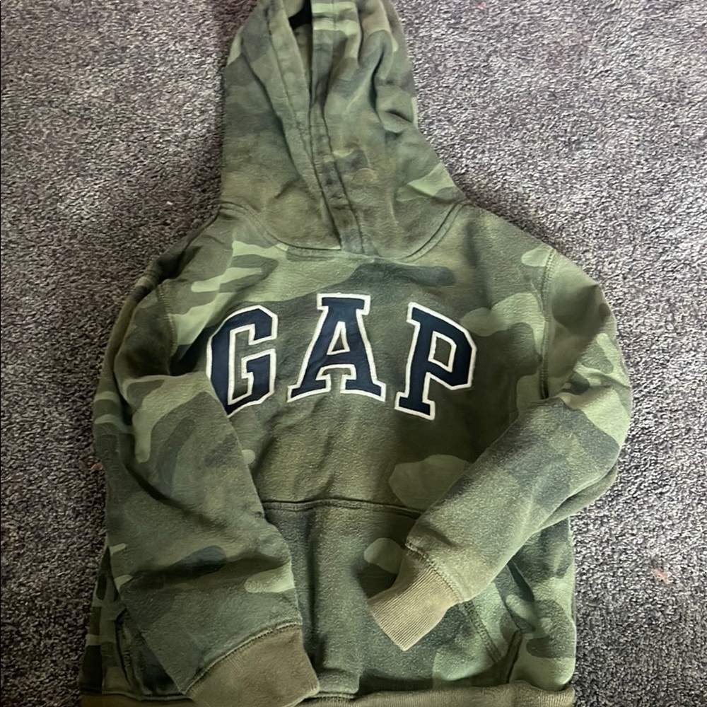 GAP Kids Green Camo Hoodie